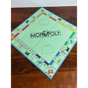 Vintage 1985 Monopoly Game Board Replacement Parker Brothers‎ Blue Backing